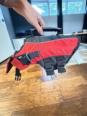 GF Pet Dog Life Jacket with Top Handle and Head Support Neck Floater